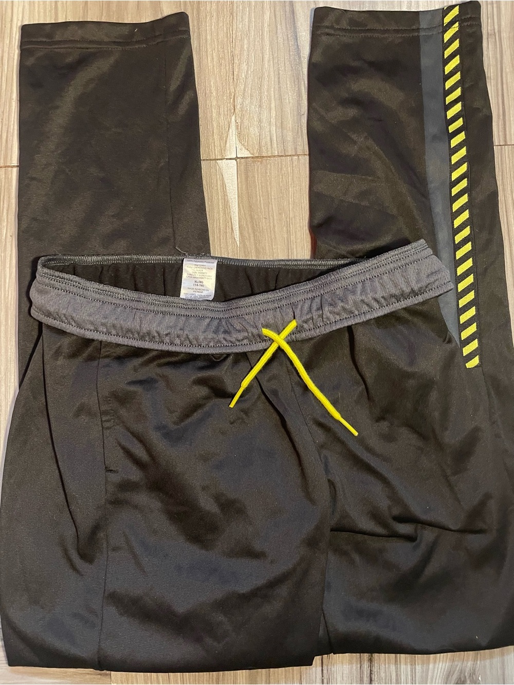 Black Sweapants Green Striped Size XL Pre-owned